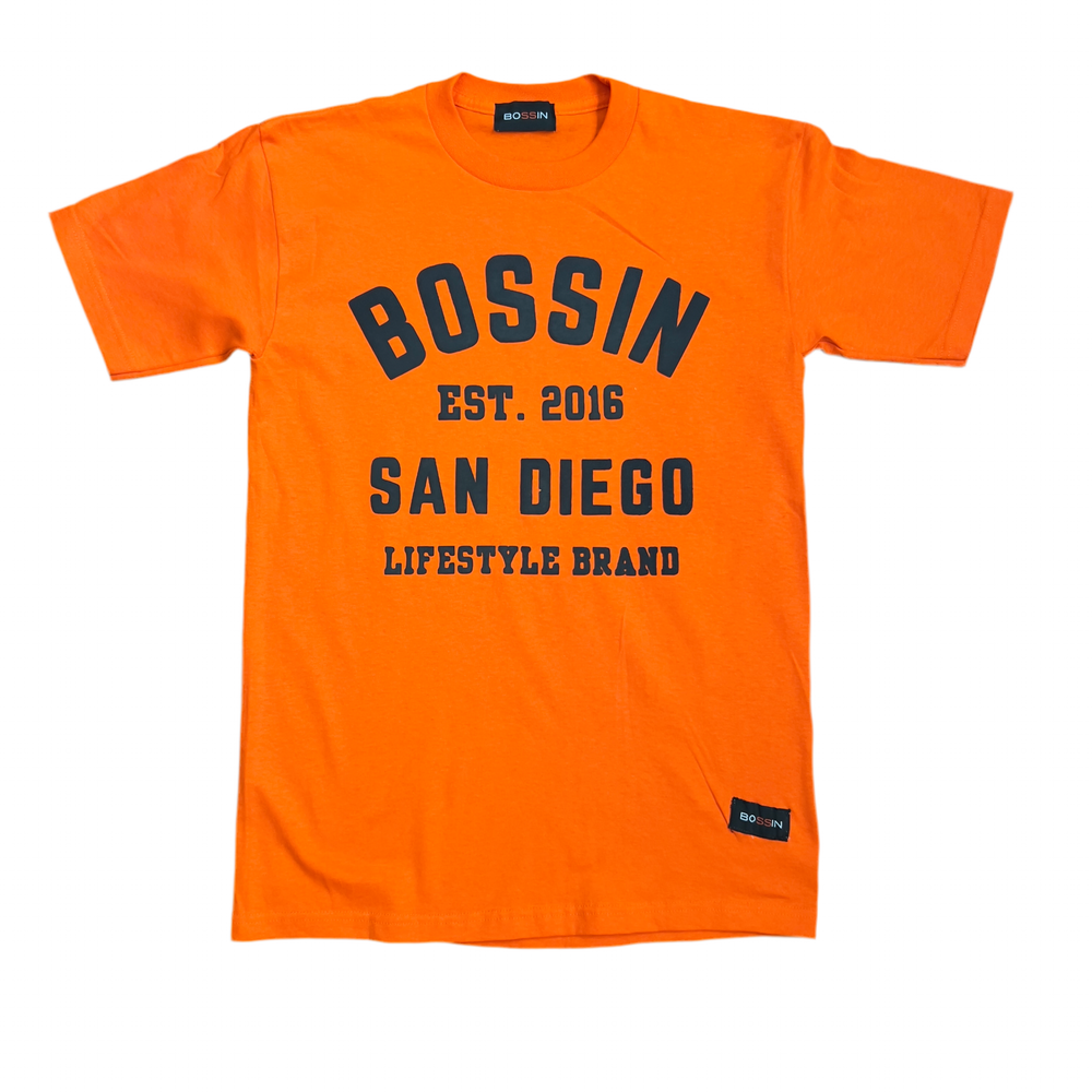 San Diego BOSSIN  Orange & Black Kids Tee