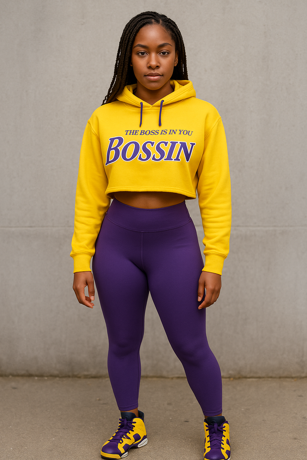 The BOSS Is IN You Cropped Hoodie