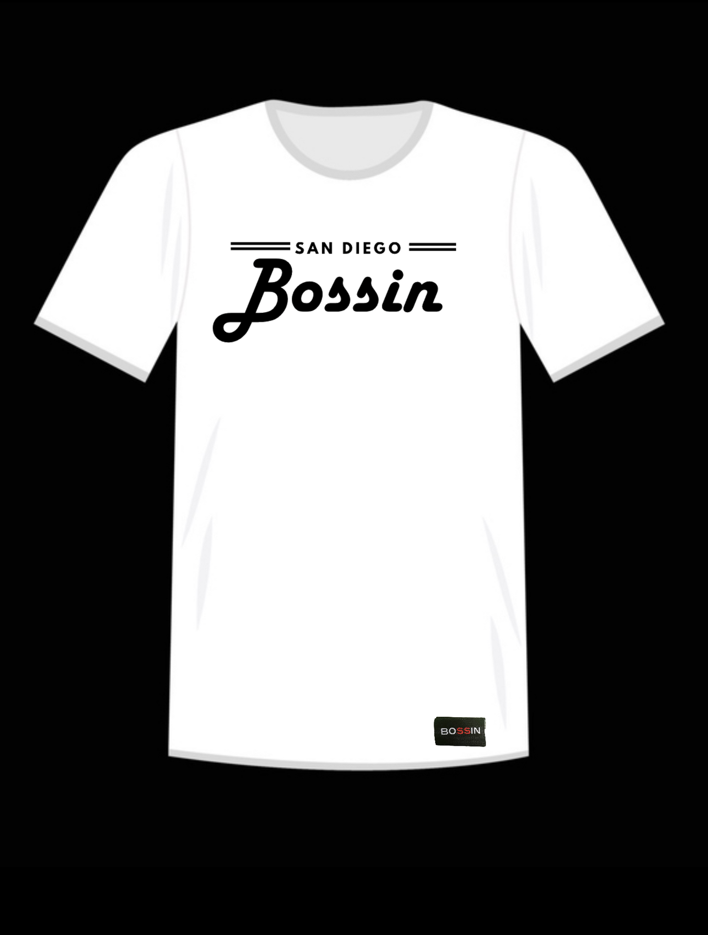 
                  
                    San Diego BOSSIN Crewneck Tee
                  
                