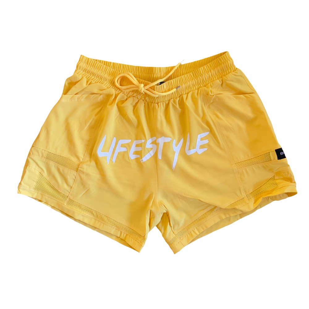 BOSSIN Plus Lemonade Drawstring Shorts