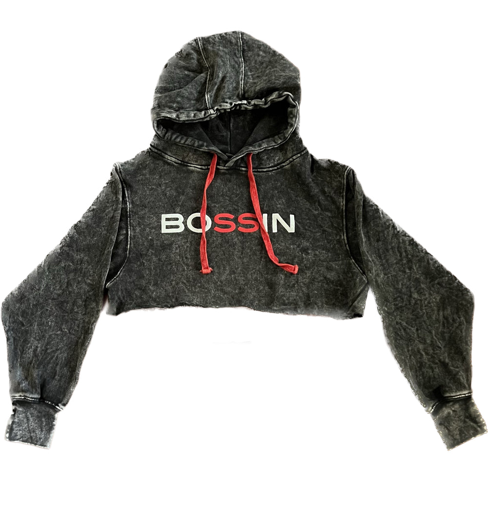 Bossin Original Vintage Cropped Hoodie