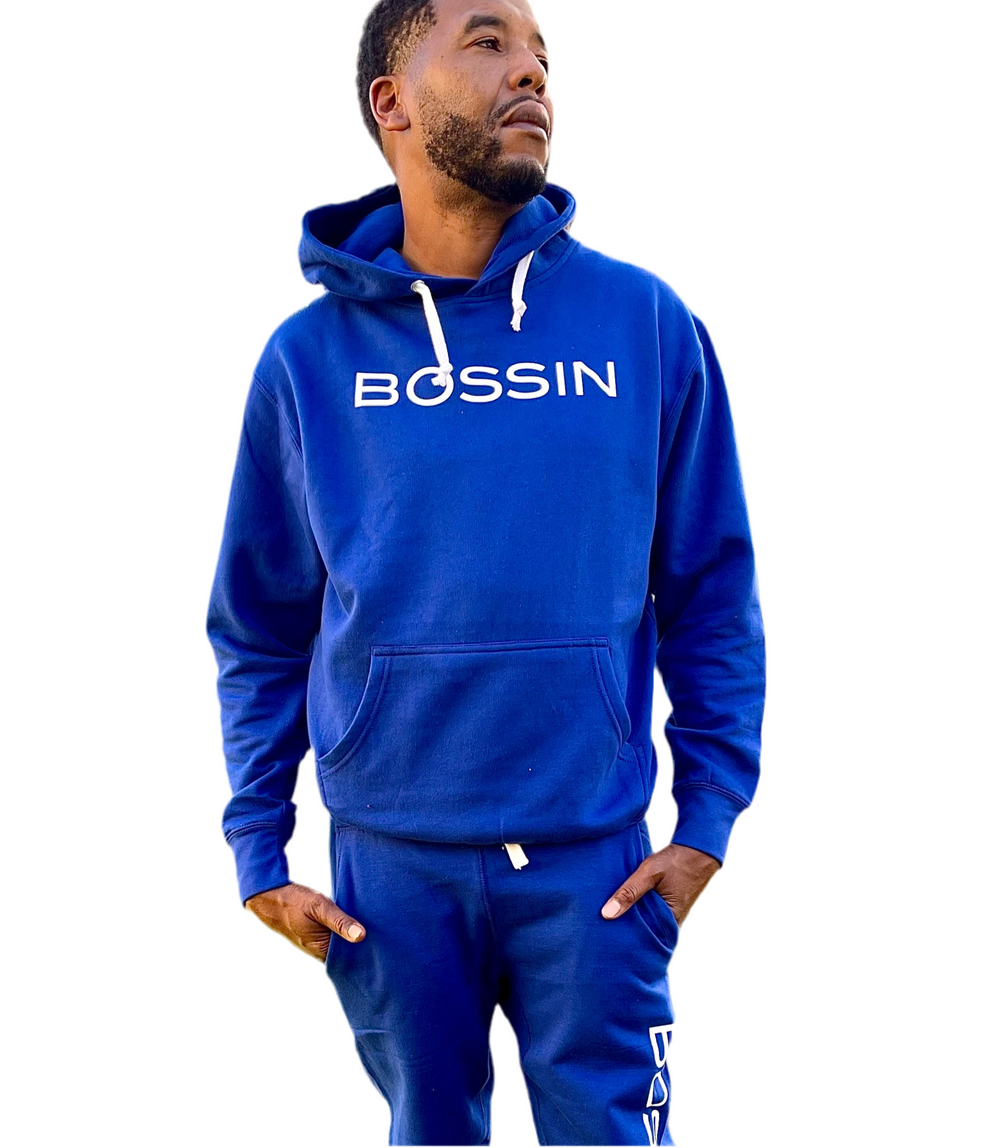 BOSSIN Extra Original Royal Blue Hoodie & Jogger Set