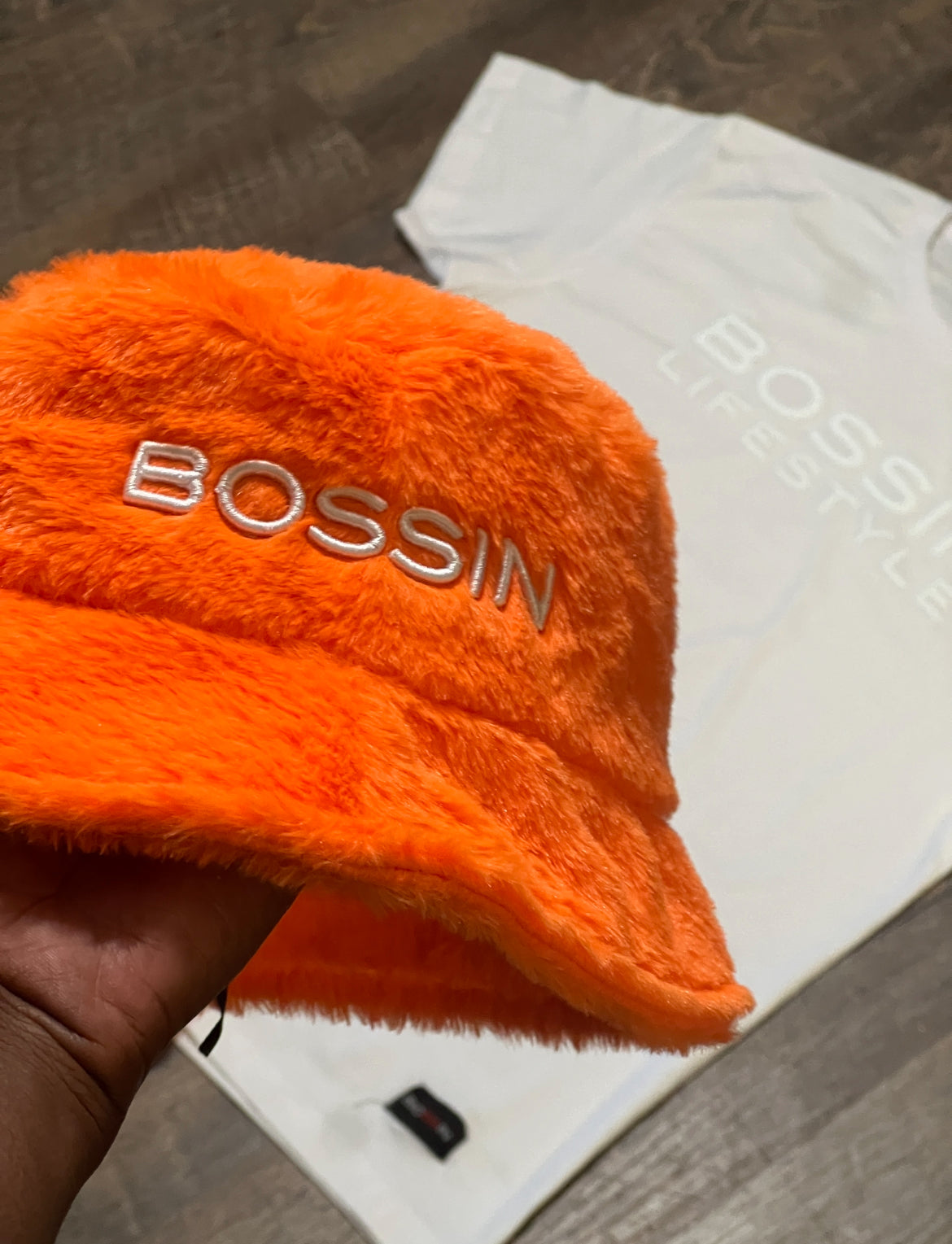 
                  
                    BOSSIN Plush Bucket Hat
                  
                