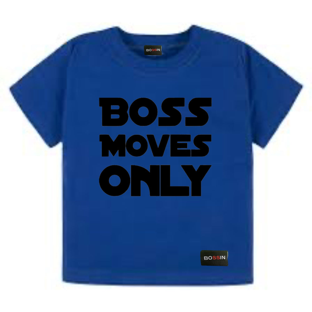 Boss Moves Only Royal Blue Kids Tee