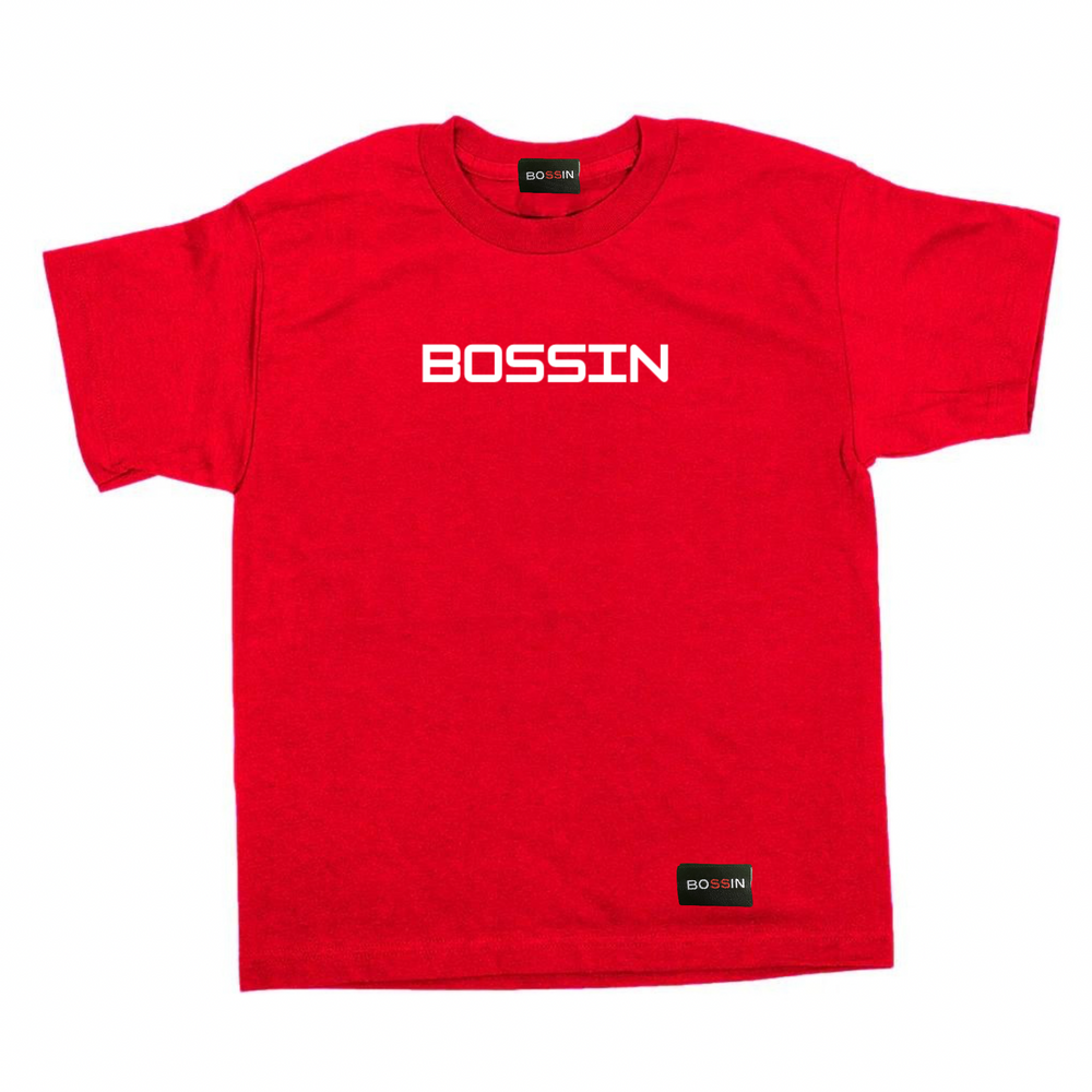 BOSSIN HK Cherry Red Kids Tee