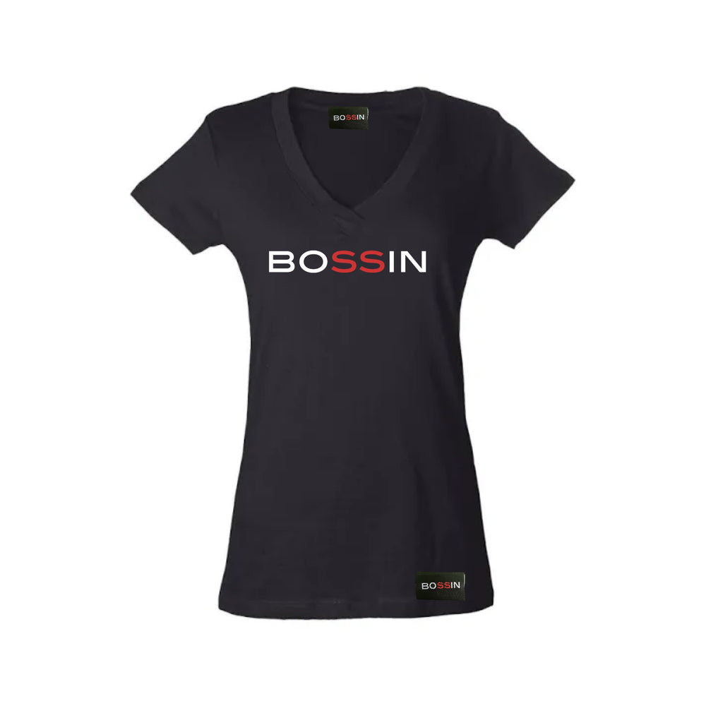 BOSSIN Original Womens V-Neck Tee