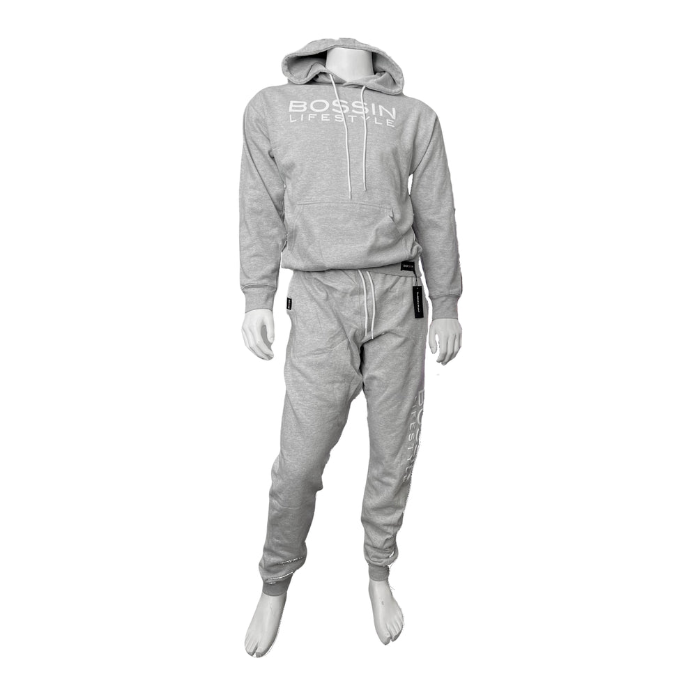 
                  
                    Bossin Lifestyle Heather Gray Hoodie & Jogger Set
                  
                