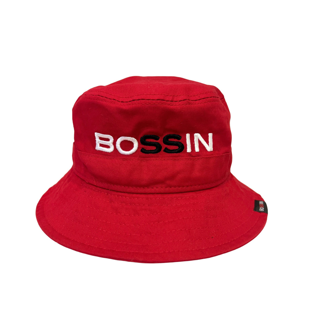 Bossin Original Cherry Red Canvas Bucket Hat