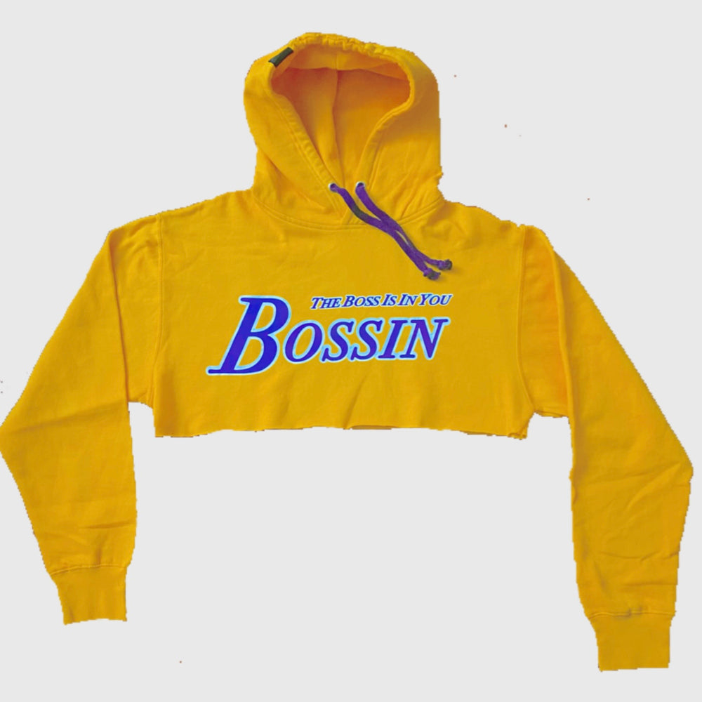 The BOSS Is IN You Cropped Hoodie