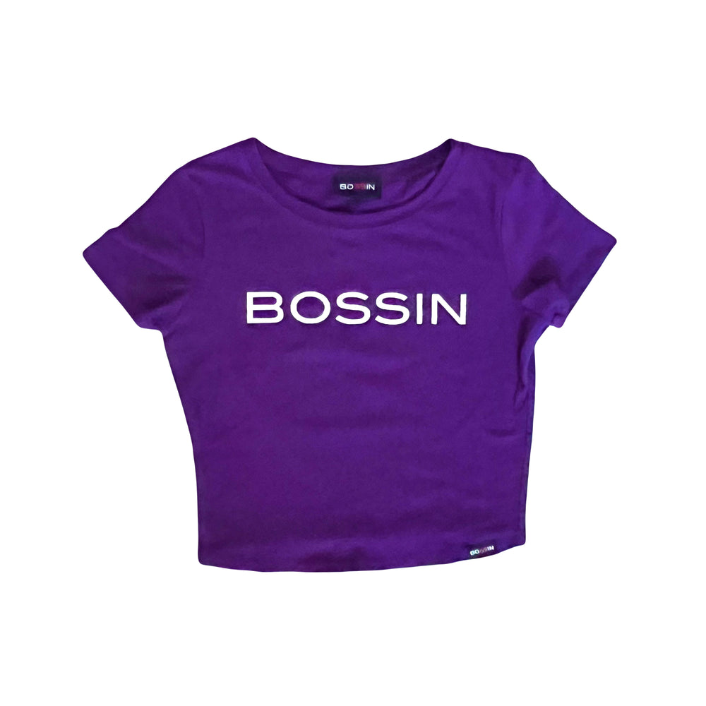 Low Rise Purple Punch Bossin Original Crop Tee